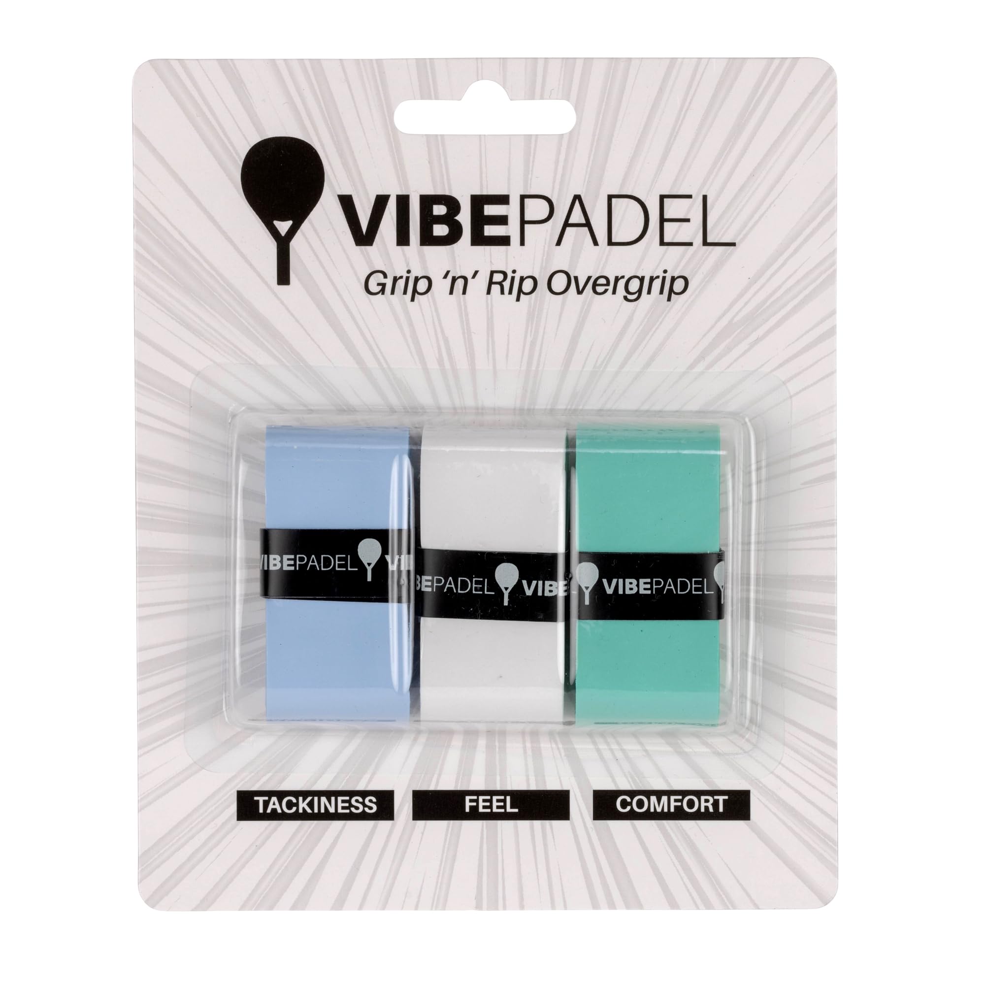 VIBEPADEL Padel Overgrip Tape — 3 Pack