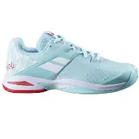 Babolat Junior Girls Propulse All Court Tennis Shoes Yucca/White (US Girls Size 5)